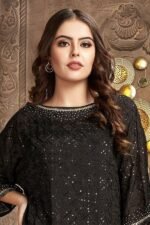 Vibrant Black Designer Long Kurti for Party and Sangeet - Image 2