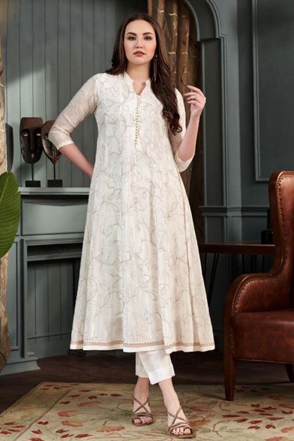 0141756_divine-georgette-designer-womens-kurti-for-festival-and-party_900.jpeg Designer Women’s Kurti for Festival and Party - Image 1