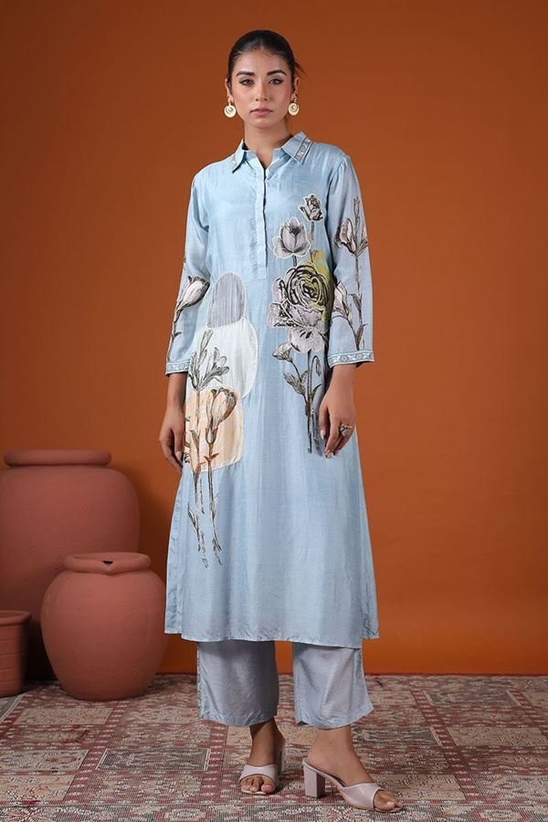 0142486_marvelous-light-blue-printed-designer-kurti-for-party-and-festive-wear_900.jpeg Printed Designer Kurti for Party and Festive Wear - Image 1