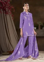 Women Viscose And Jacquard Butta Zari Embroidered Salwar Kameez