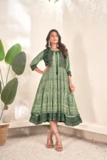 Women Foli Printed Cotton Kurtis