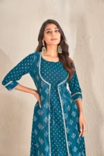 Women Foli Print Cotton Kurtis - Image 2