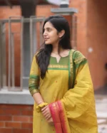 YELLOW COTTON SUIT SET - Image 2