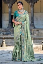 Captivating Banarsi Silk Designer Saree for Wedding