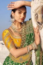 Breathtaking Georgette Designer Saree with Belt for Wedding and Reception - Image 2