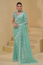Designer Saree for Wedding, Engagement, Reception, Party, and Festivals