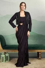 Fascinating Georgette Designer Saree for Party and Reception