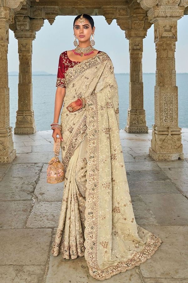 0144754_royal-pure-banarasi-silk-saree-for-wedding-engagement-and-reception_900.jpeg Royal Pure Banarasi Silk Saree for Wedding, Engagement, and Reception - Image 1