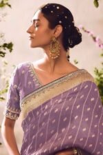 Ethnic Tissue Silk Designer Saree for Wedding and Engagement - Image 2