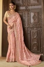 Royal Pure Viscose Tissue Jacquard Designer Saree for Wedding