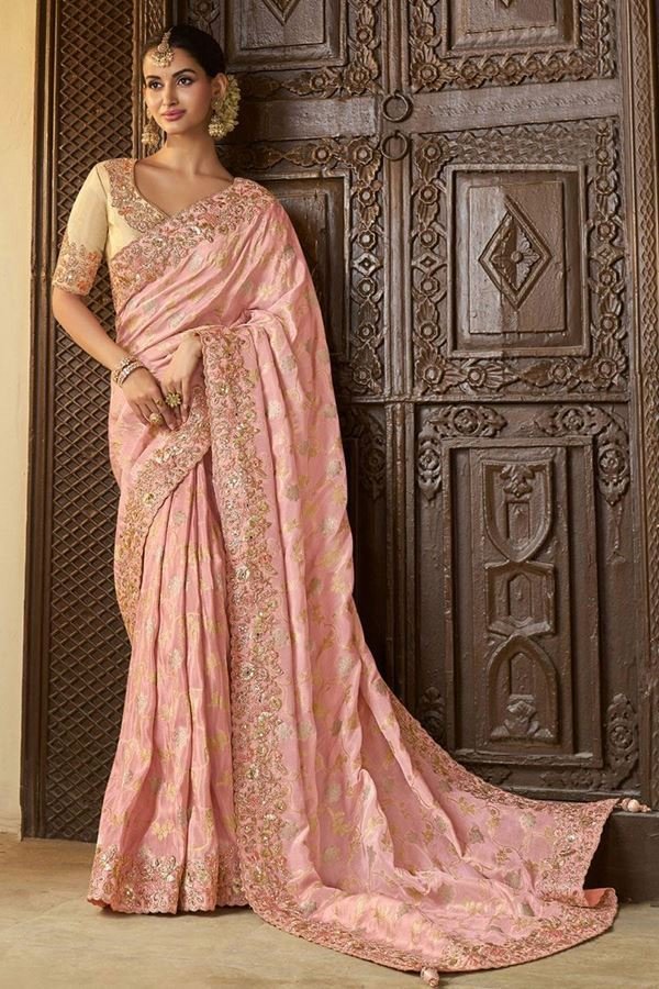 0145051_royal-pure-viscose-tissue-jacquard-designer-saree-for-wedding-engagement-and-reception_900.jpeg Royal Pure Viscose Tissue Jacquard Designer Saree for Wedding - Image 1