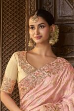 Royal Pure Viscose Tissue Jacquard Designer Saree for Wedding - Image 2