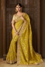 Designer Saree for Wedding, Engagement, Haldi, and Reception
