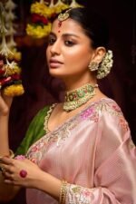 Alluring Pure Banarasi Kanjivaram Designer Saree for Engagement - Image 2