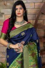 Banarasi Silk Party Wear Saree - Image 2