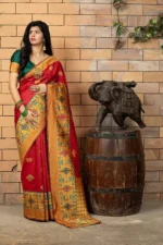 Banarasi Silk Party Wear Red Saree