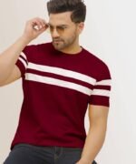 Jaztime Men’s Colorblock Half Sleeve T-Shirt