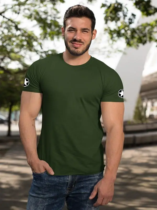 8184776997 Men’s Cotton Printed Half Sleeves Casual T-Shirt - Image 1