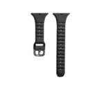Jaztime Black Ribbed Silicone WatchBand - Image 2