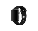 Jaztime Black Silicone Apple WatchBand - Image 3