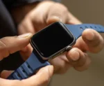 Jaztime Blue Ribbed Silicone WatchBand - Image 2