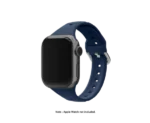 Jaztime Blue Ribbed Silicone WatchBand