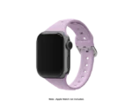 Jaztime Lavender Ribbed Silicone WatchBand