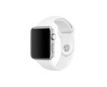 Jaztime White Silicone Apple WatchBand - Image 3